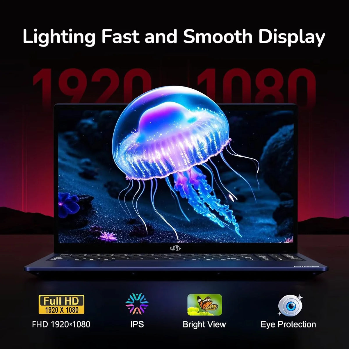 15.6" IPS FHD Gaming Laptop 8 Cores AMD Ryzen 7 6800H 16GB DDR5 RAM 1TB SSD AMD Radeon 680M GPU Backlit Keyboard Fingerprint Y109050