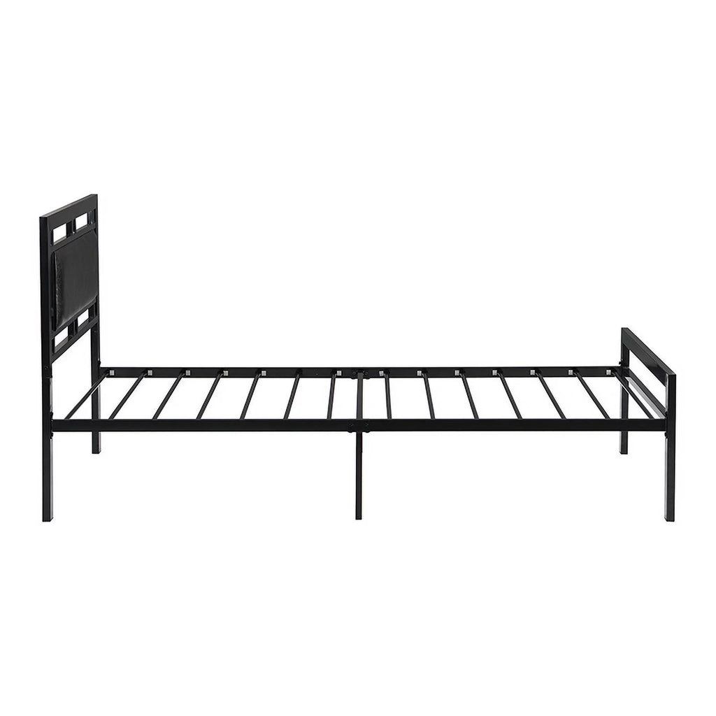 Twin Size Black Metal Bed Frame C6299