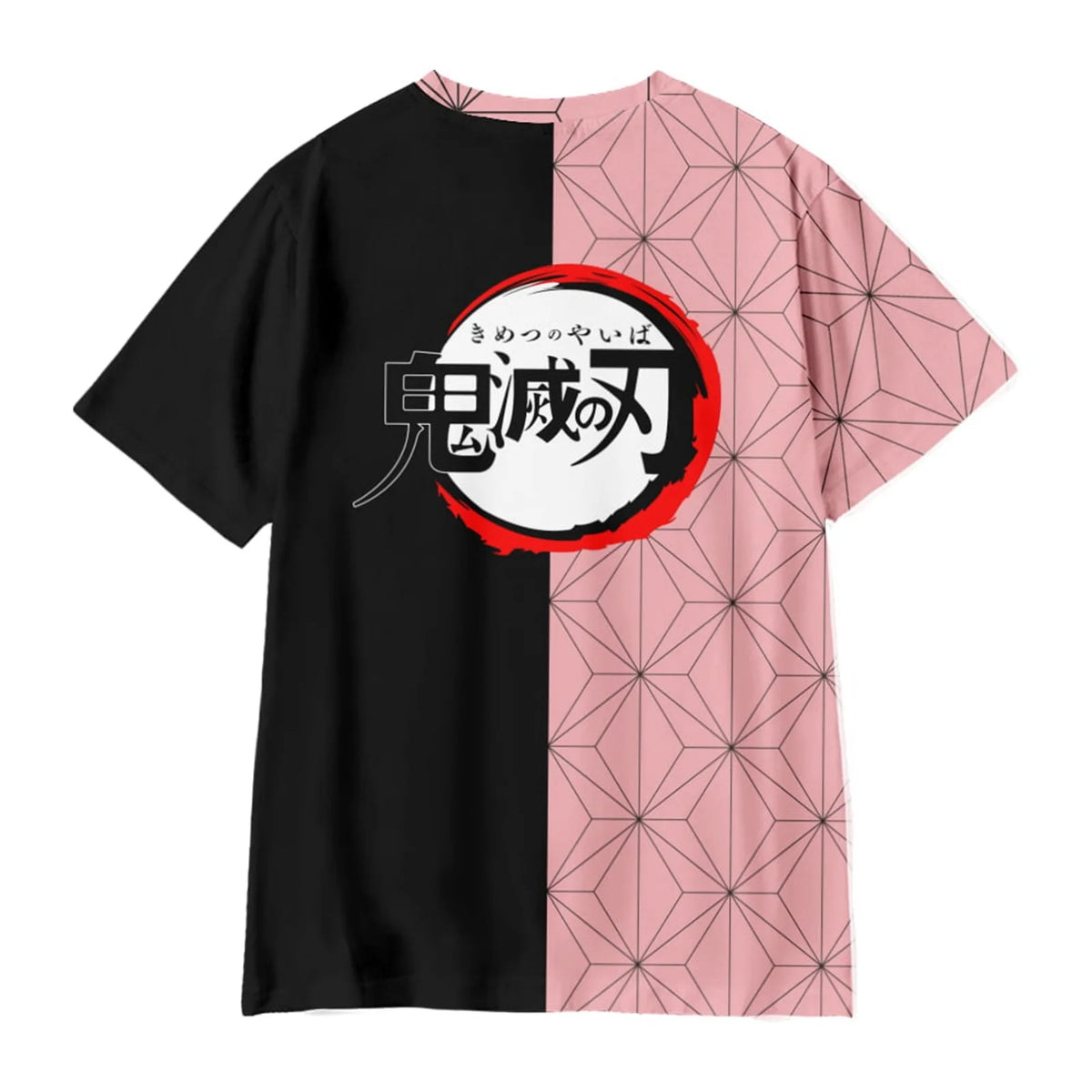 Pink Short Sleeve Anime Character Printed T-Shirt T261190