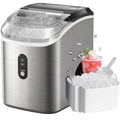 Black Countertop Nugget Ice Maker with Self-Cleaning U919
