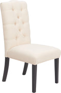 Beige Tufted Dining Chair Set of 2 E9992