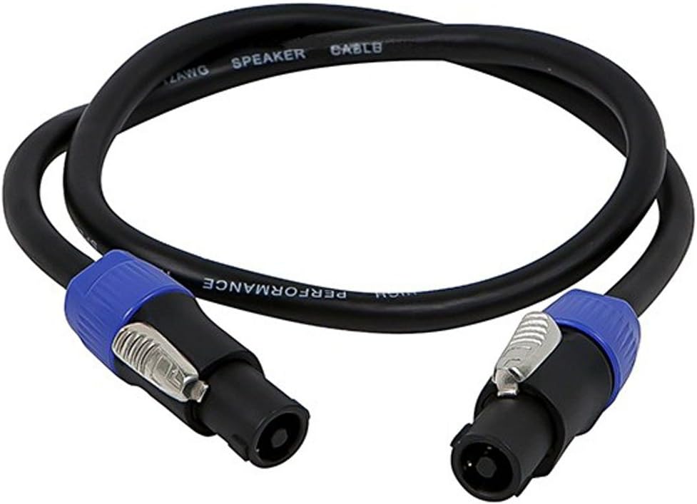25ft 12AWG 2-conductor Speakon Type NL4FC Female to Speakon Type NL4FC Female Cable D207366