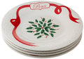 Ivory Accent Plates Set of 4 W9518