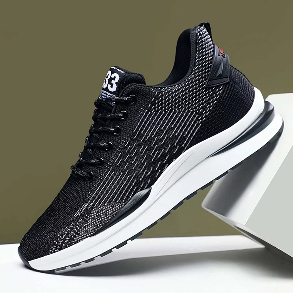 Men's Height Increasing Lace up Sneakers X545548