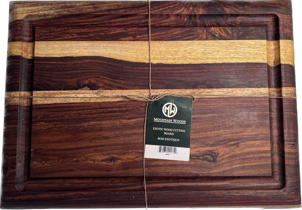 Brown Sheesham Cutting Board with Juice Groove P202693