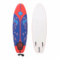 Blue and Red 66.9" Surfboard D6789