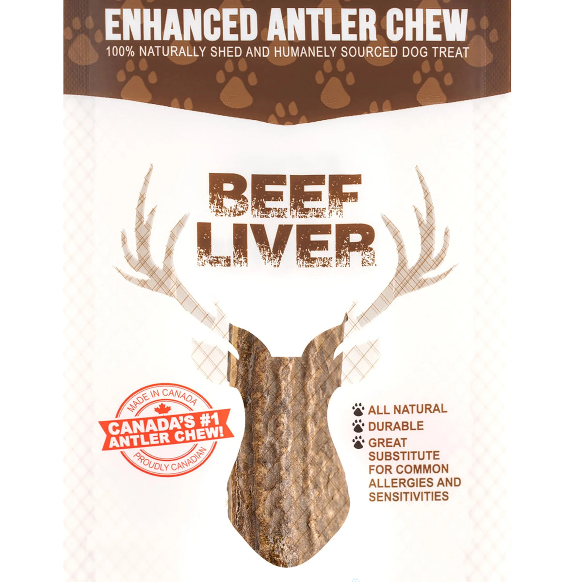 Beef Liver Elk Antler Dog Chew V904030