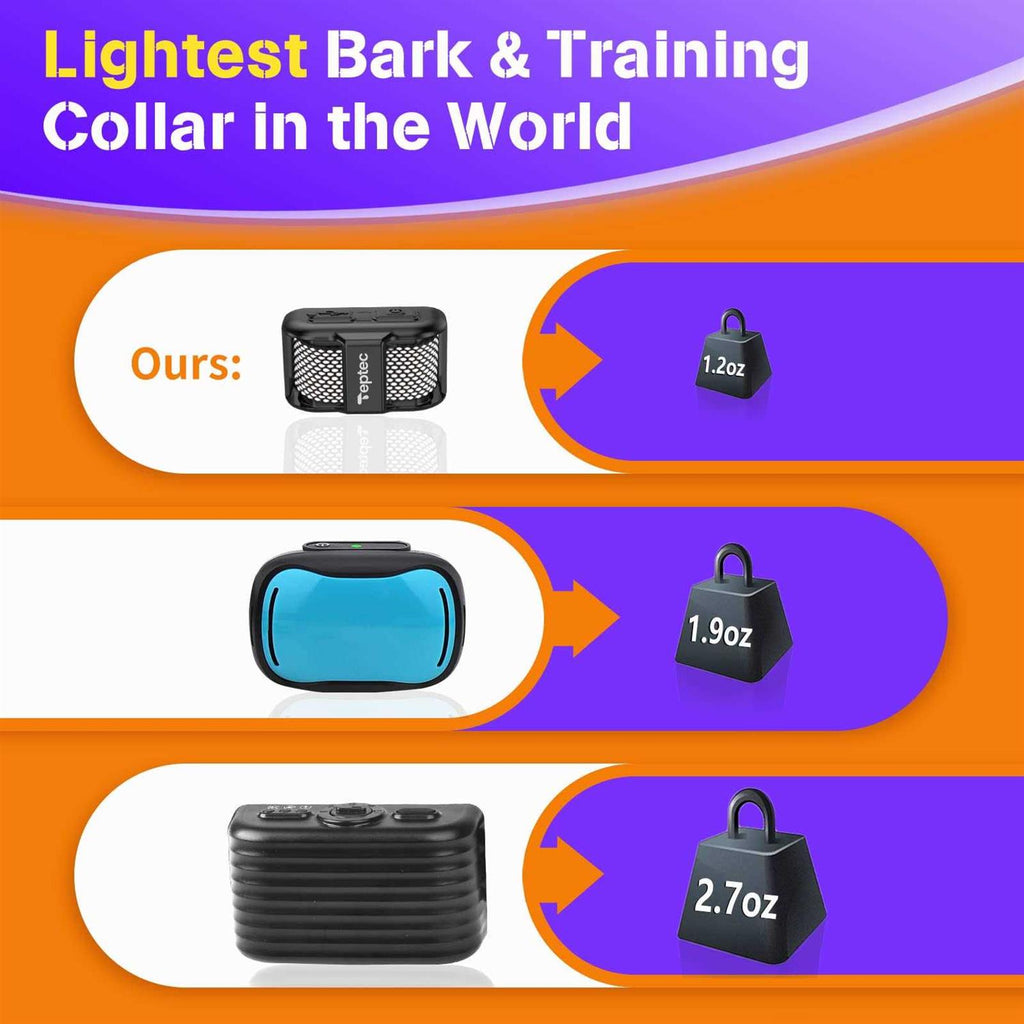 Smallest Lightest Anti Bark Training Collar for Small Dogs 5-15lbs A20019