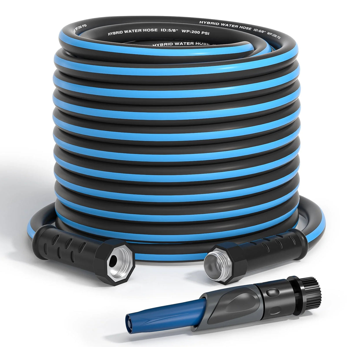 100ft x 5/8 Heavy Duty Garden Hose with Nozzle Y53498