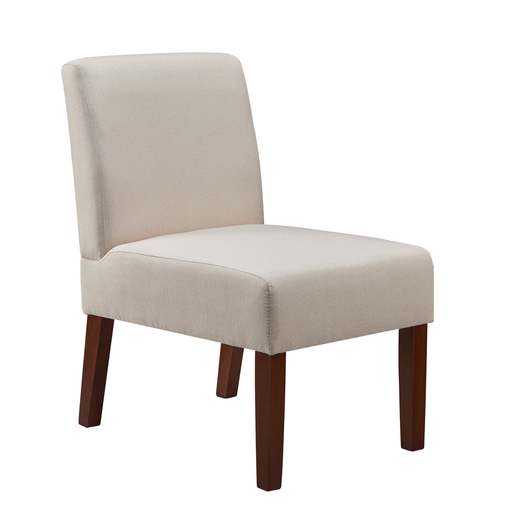 Fabric Accent Chair Set of 2 with Round Wood Table Y268075