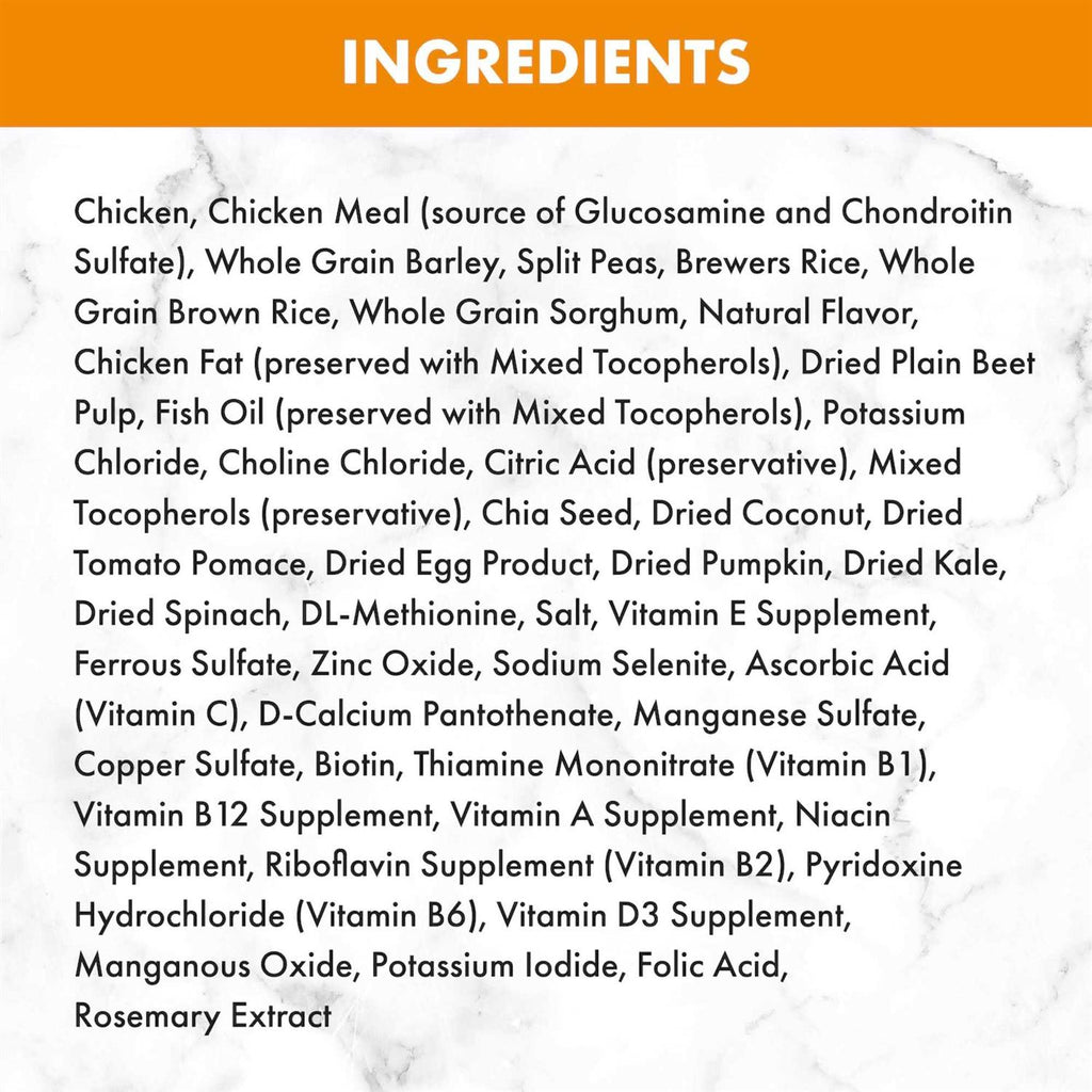 Chicken & Brown Rice Senior Dry Dog Food G64806