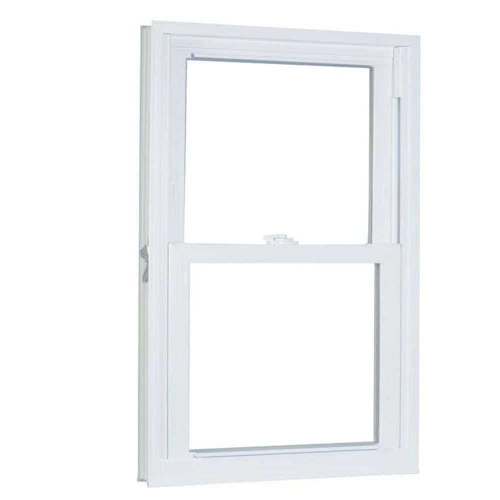 23.75 in. x 61.25 in. White Vinyl Double Hung Window E4222