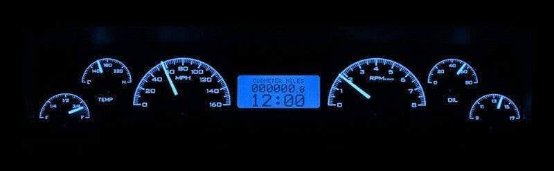 Black Alloy Style Face Blue Display Chevrolet Nova 1969-1976 K145