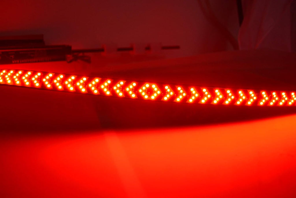 Red & White 5 Row LED Tailgate Light Bar Pack of 2 T1885