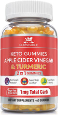 ACV Keto Gummies with Apple Cider Vinegar and Turmeric - 60 Gummies L3553
