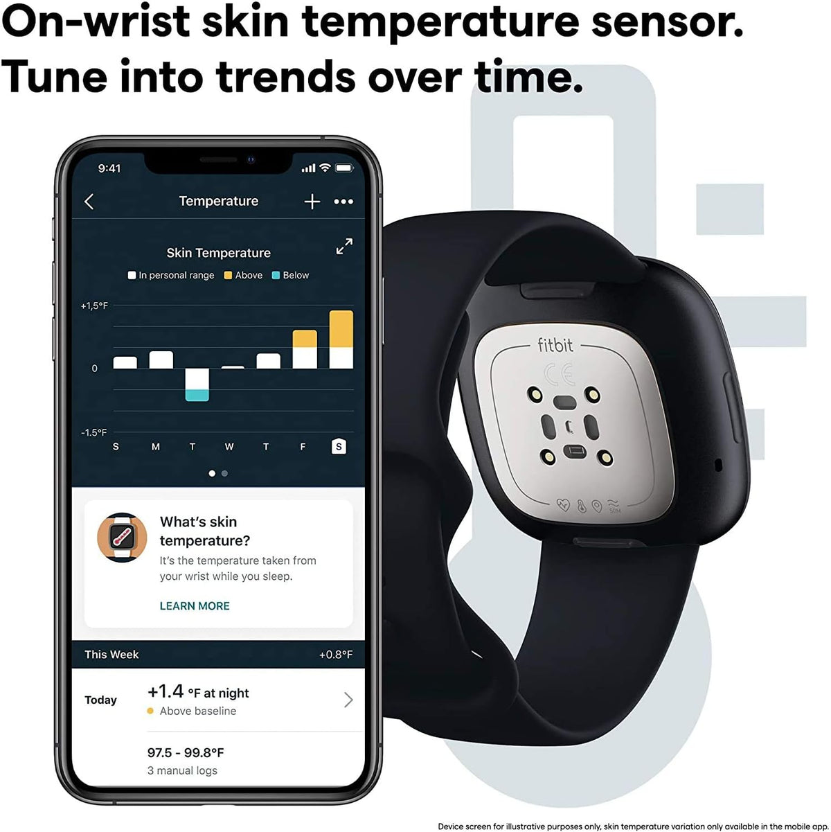 Graphite Health & Fitness Smartwatch with GPS G624367