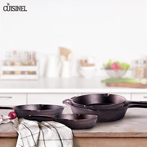 Cast Iron Grill Pan Square 10.5-Inch Pre-Seasoned Skillet with Glass Lid R56201