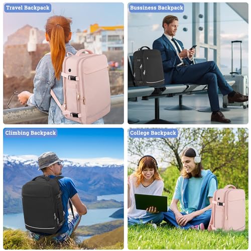 Beige 40L Waterproof Travel Backpack F994