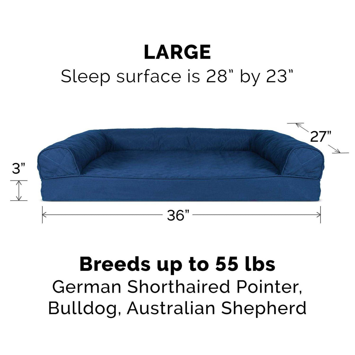 Quilted Sofa Dog Bed N632986