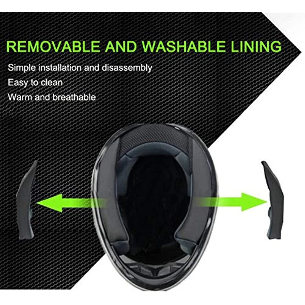 Full Face Motorcycle Helmet with Tinted Visors and Vents G38601