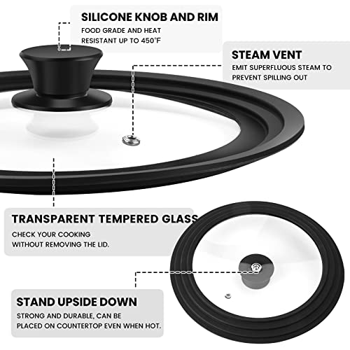 Silicone Lid for Pots, Pans and Skillets 7" to 12" K2862