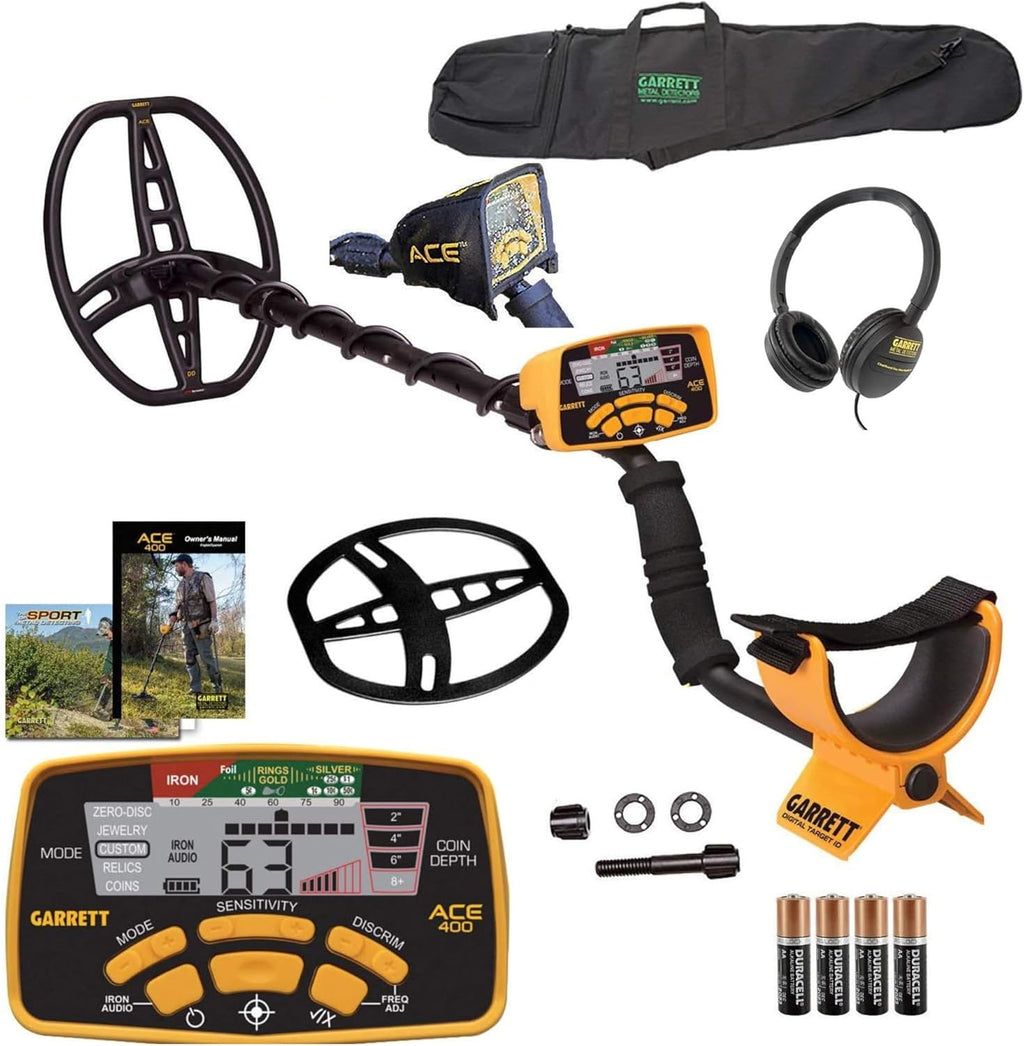 Metal Detector with DD Waterproof Search Coil and Carry Bag I42747