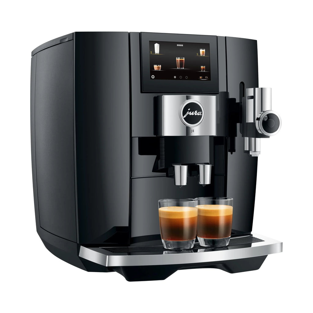 Jura J8 Coffee Machine with Sweet Foam Function and Cutting Edge Technology (Midnight Silver) N63786