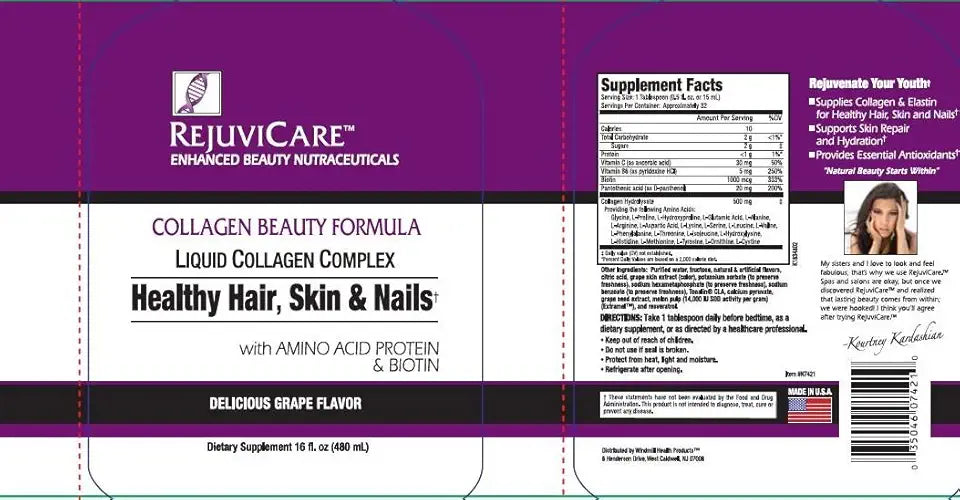 Collagen Beauty Formula Grape 16 oz. 5 Pack V688