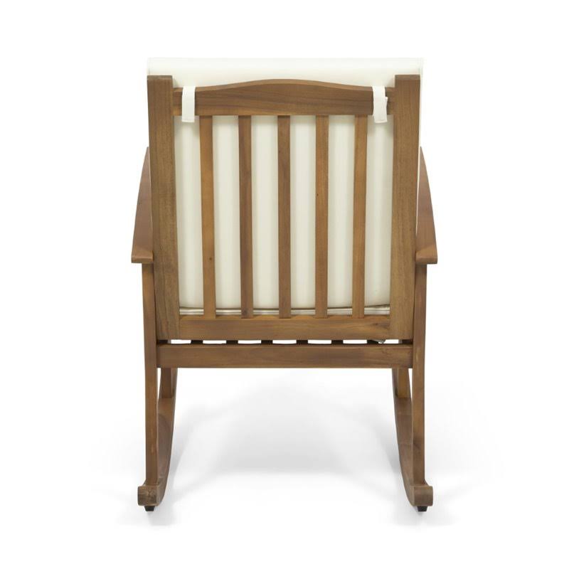 Brown Acacia Wood Rocking Chair Set of 2 A98580