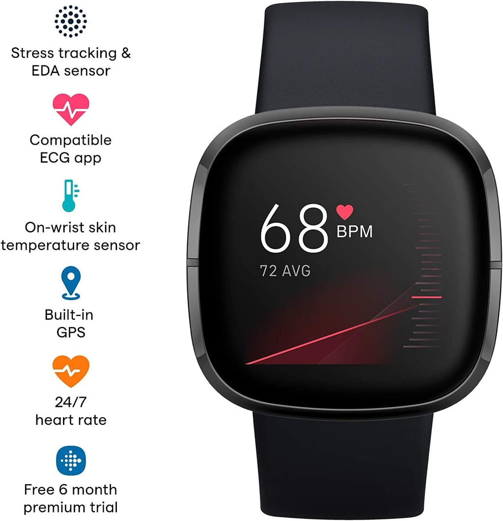 Graphite Health & Fitness Smartwatch with GPS G624367