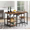 Kitchen Island with Storage Shelves S174125
