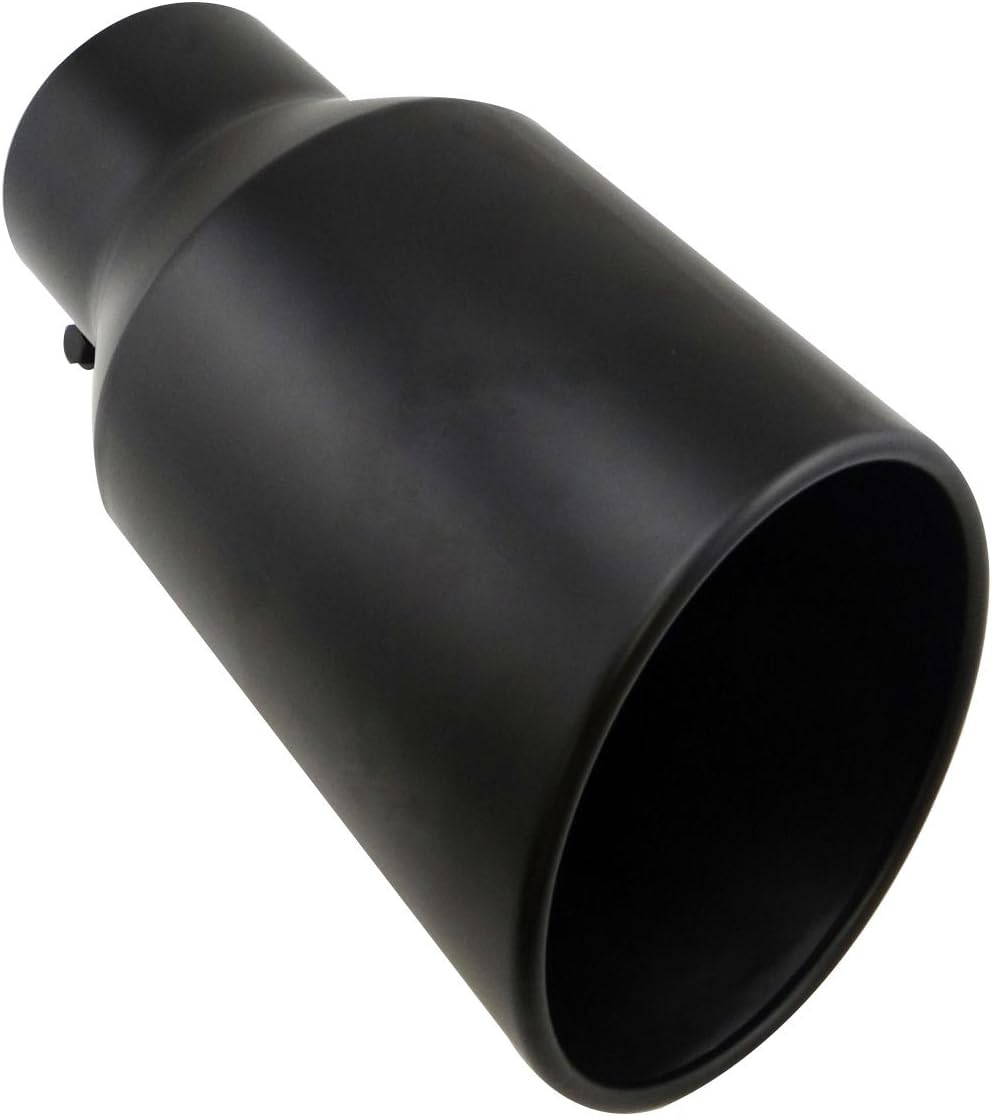 Black Stainless Steel Slant Cut Exhaust Tip Pack of 2 S318