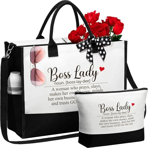 Canvas Tote Bag & Makeup Bag Gift Set Q9667