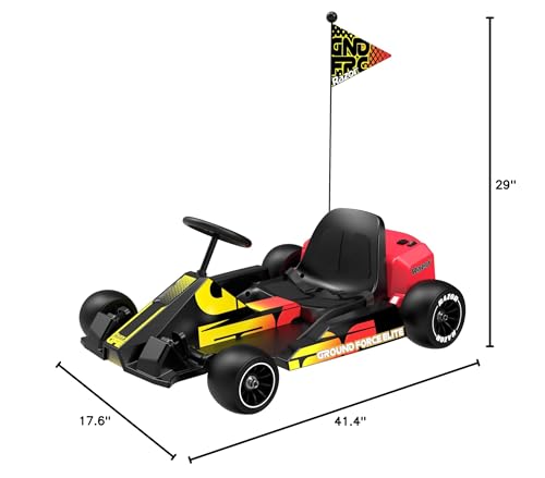 Electric Go-Kart, 350-watt Hub-Driven Motor, 36V Rechargeable Battery X582007