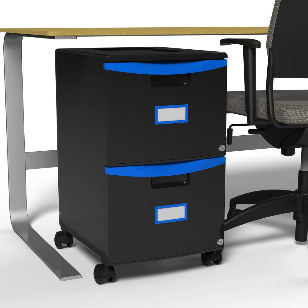 2-Drawer Mobile Filing Cabinet D375