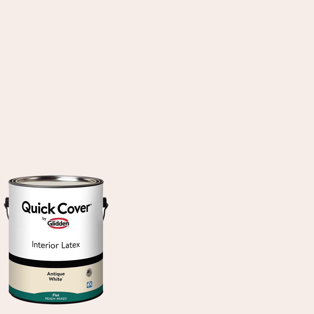 White Flat Interior Latex Paint 1 Gallon S606860