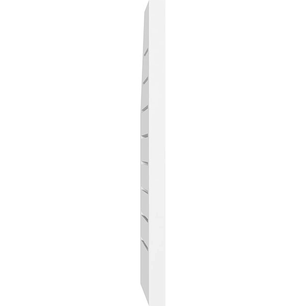Half Octagon Top Right Surface Mount PVC Gable Vent K74606