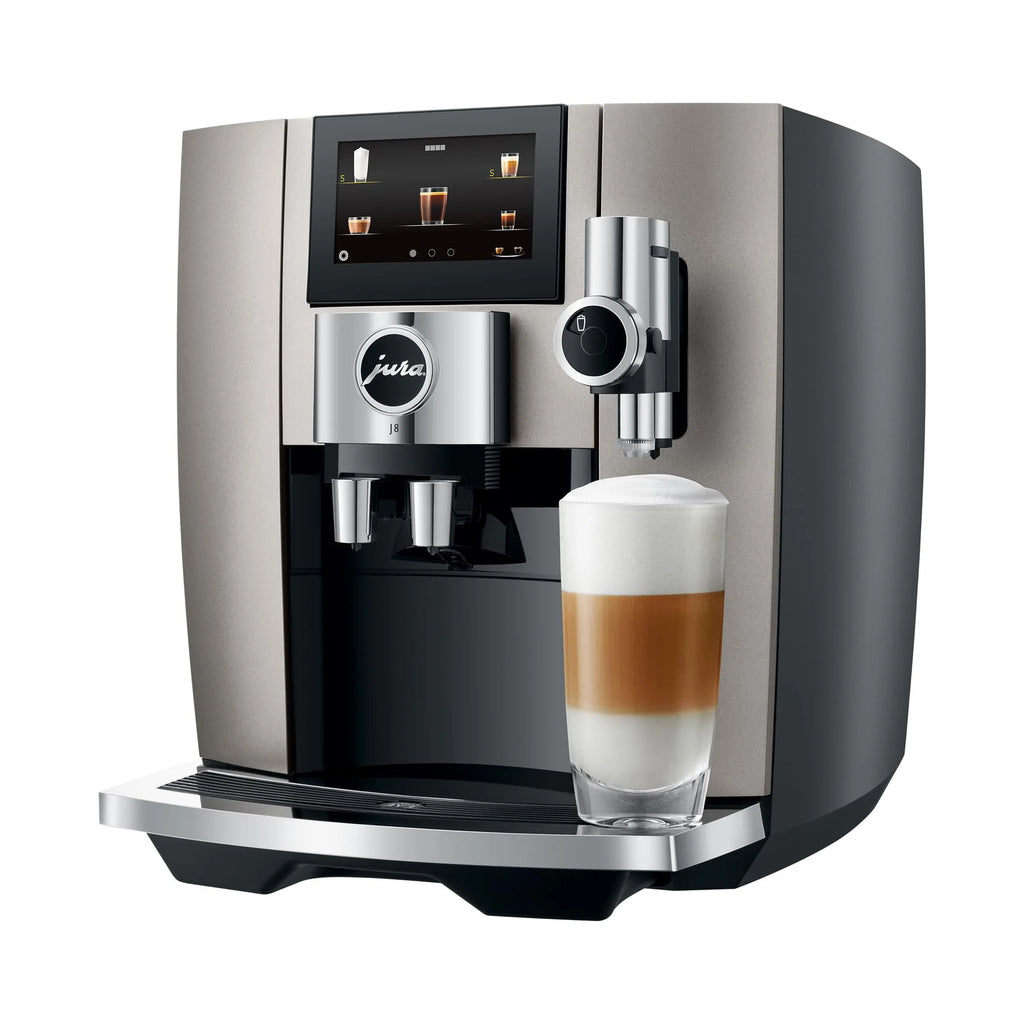 Jura J8 Coffee Machine with Sweet Foam Function and Cutting Edge Technology (Midnight Silver) N63786