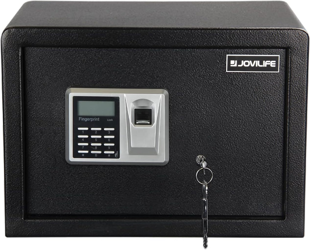 Black Steel Fingerprint Safe Box U456101