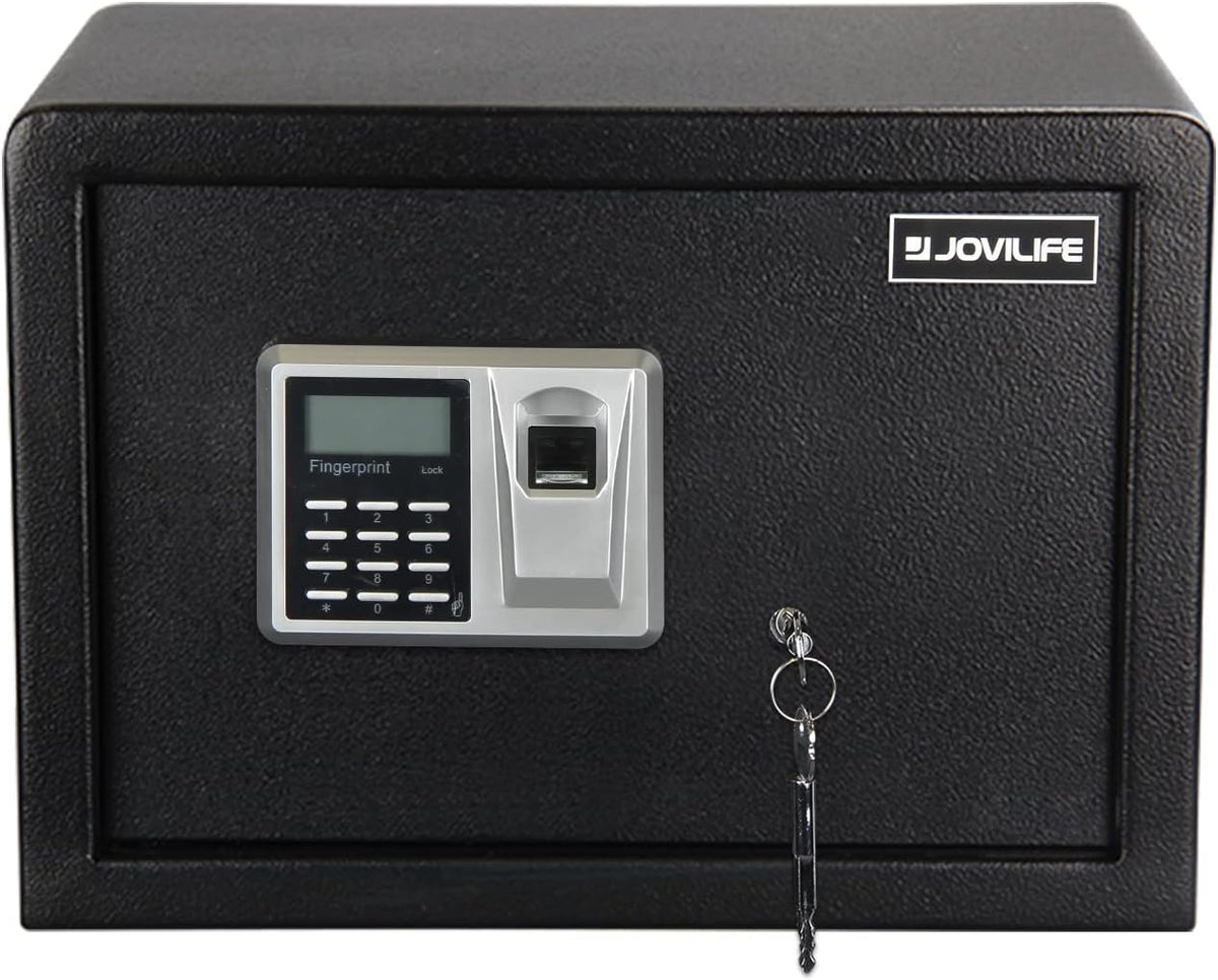 Black Steel Fingerprint Safe Box U456101