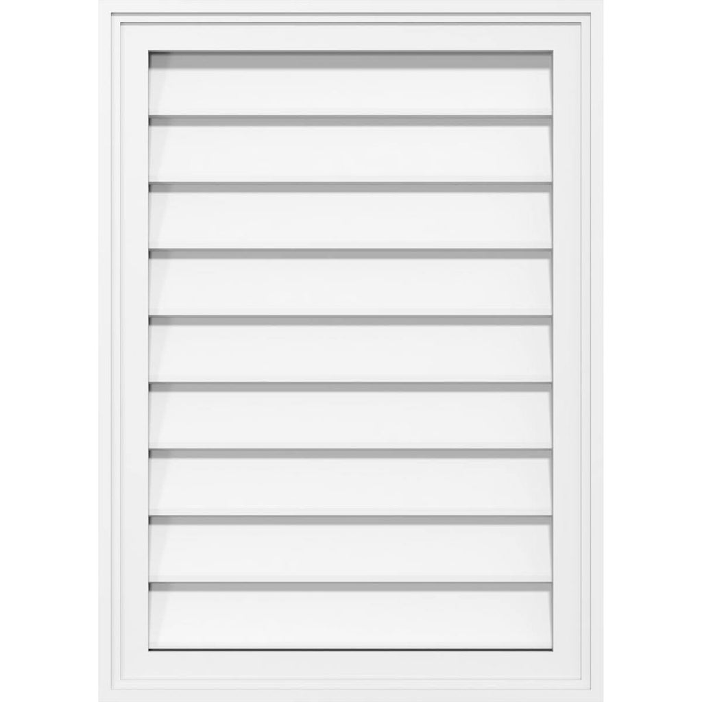 PVC Gable Vent with Brickmold V760782