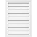 PVC Gable Vent with Brickmold V760782