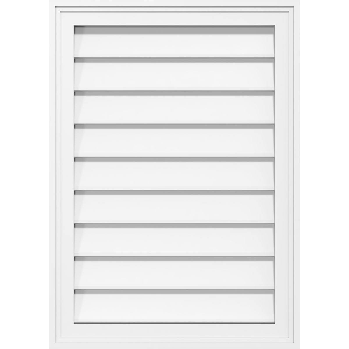 PVC Gable Vent with Brickmold V760782