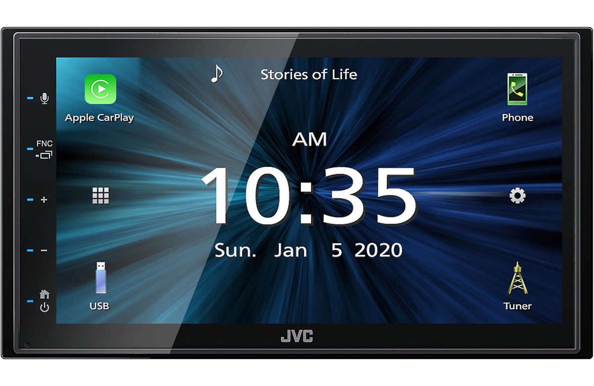 Digital Multimedia Receiver with 6.75" Touchscreen Monitor and 6.5" 2-Way Coaxial Car Audio 600 Watt Speaker Pair X137707