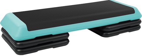 5 Levels Adjustable Height Exercise Step with 4 Stackable Risers M987
