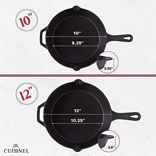 Cast Iron Grill Pan Square 10.5-Inch Pre-Seasoned Skillet with Glass Lid R56201