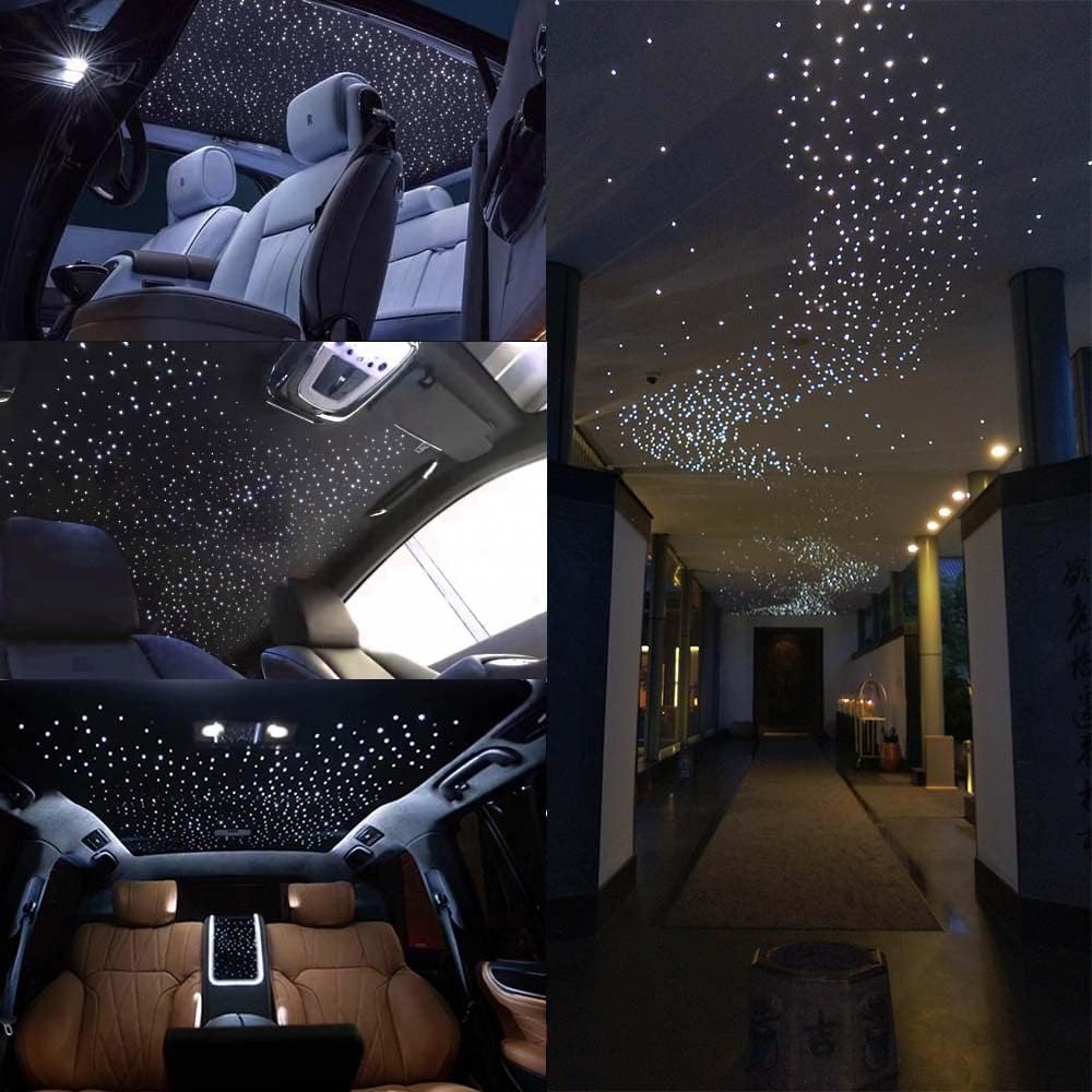 460pcs 0.03in 9.8ft RGBW LED Fiber Optic Star Ceiling Light Kit R8458