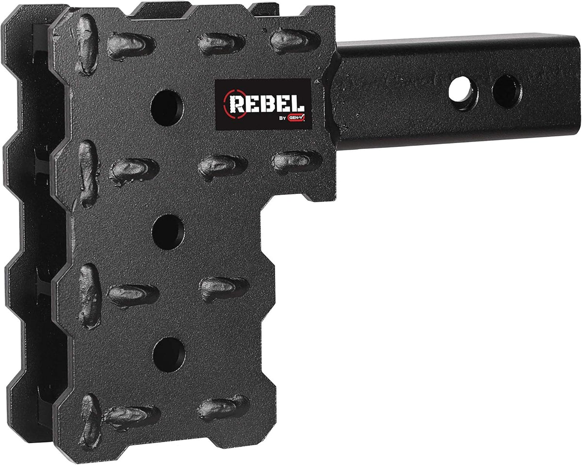 2" Hollow Shank 3 Position 4.5" Drop 5k Plate Hitch Pack of 2 Q3226