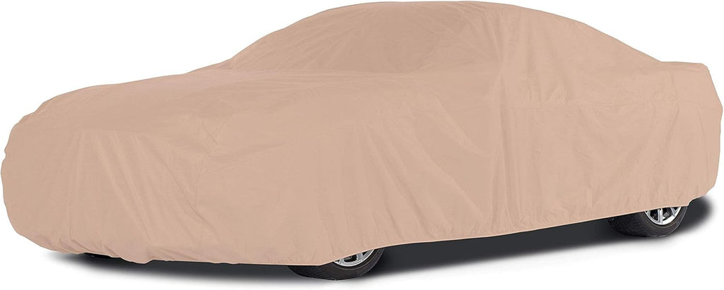 Khaki Weather Resistant Polyester Car Cover U538