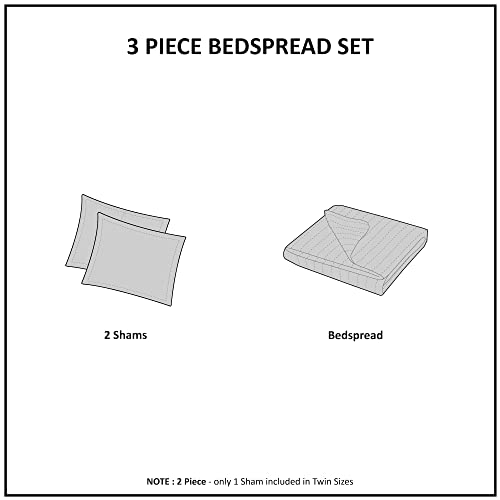 Cream King 3 Piece Reversible Quilt Set P1936